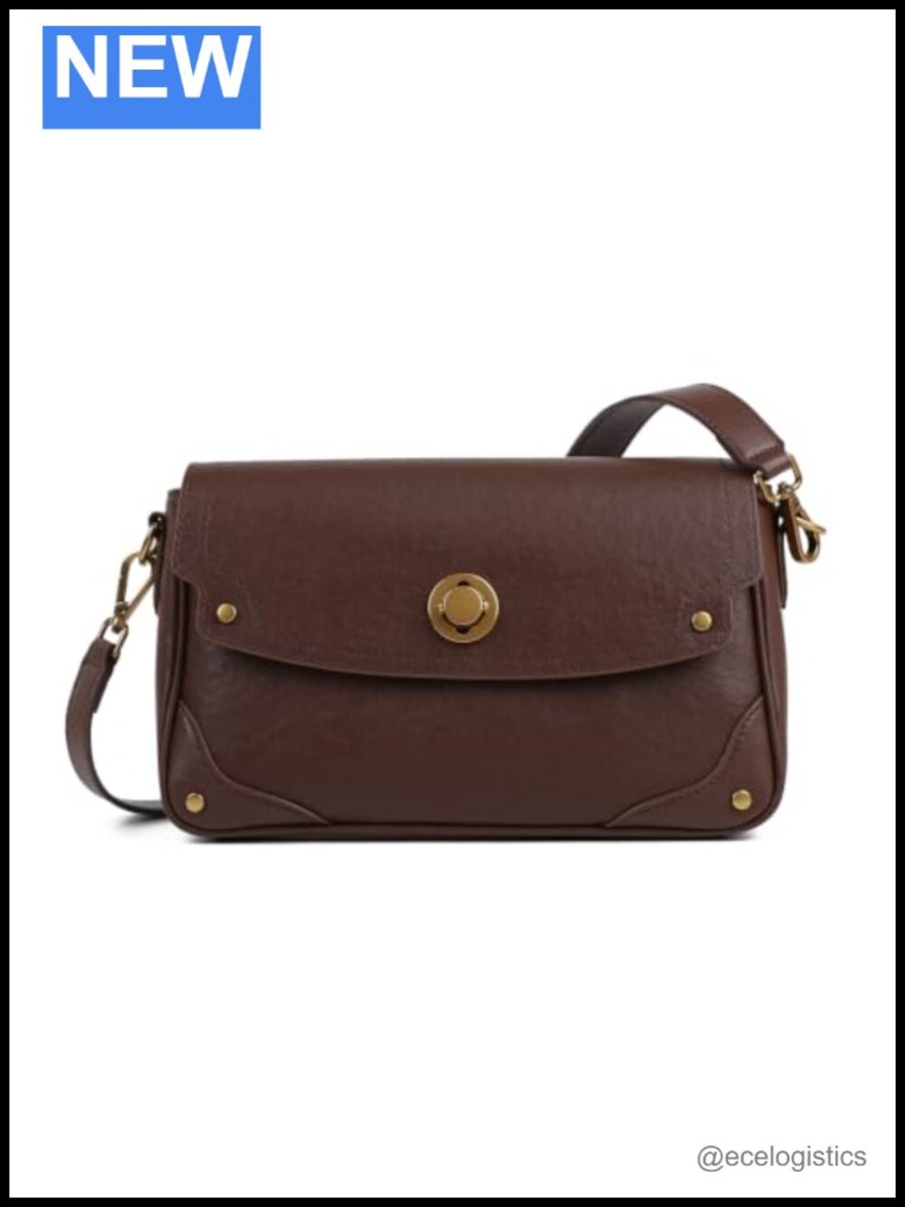 Genuine Leather Crossbody Bag Women Adjustable Shoulder Purse Handbag